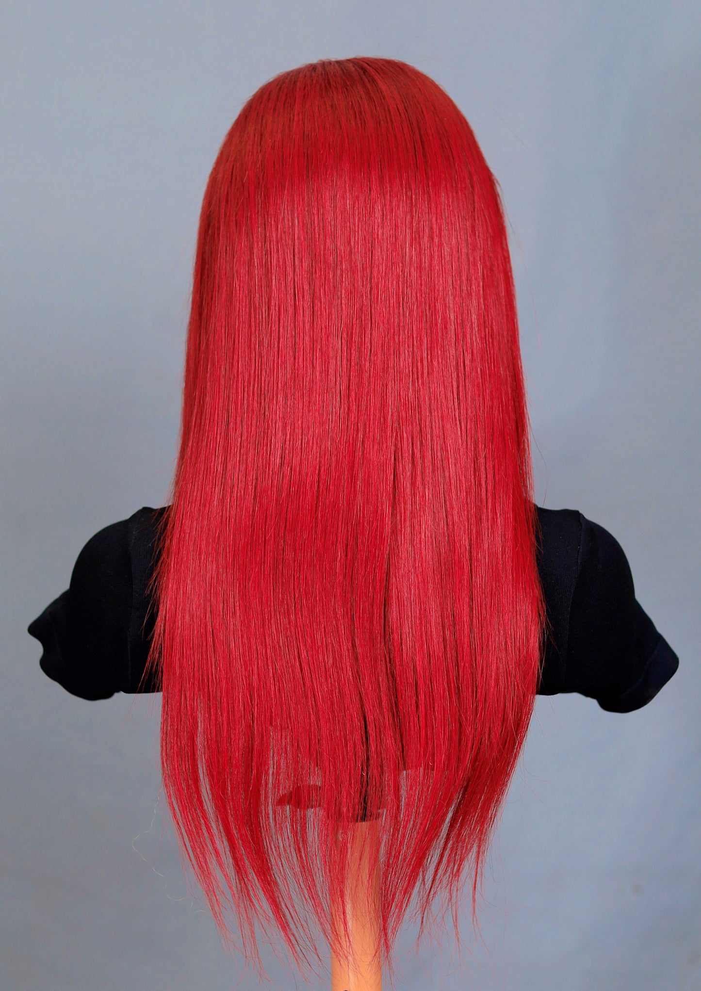 Full Frontal red straight hair